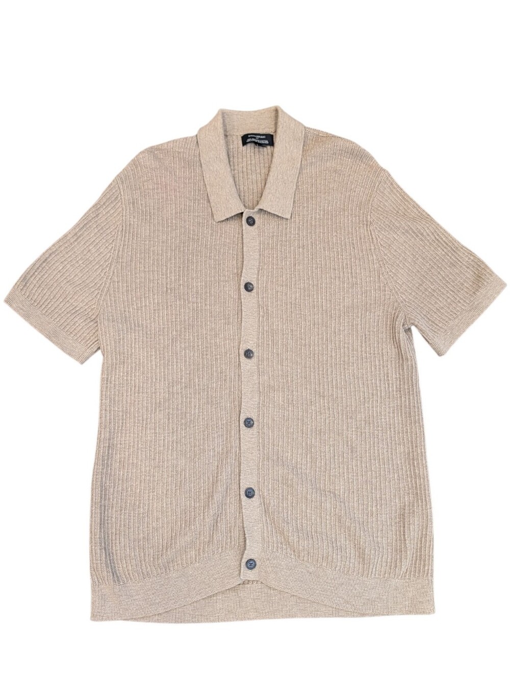 Banana Republic Men’s L 100% Organic Cotton Knit Polo Button Front Shirt